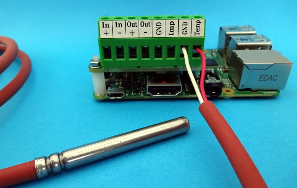 Connecting temperature sensor to PiLogger on Raspberry